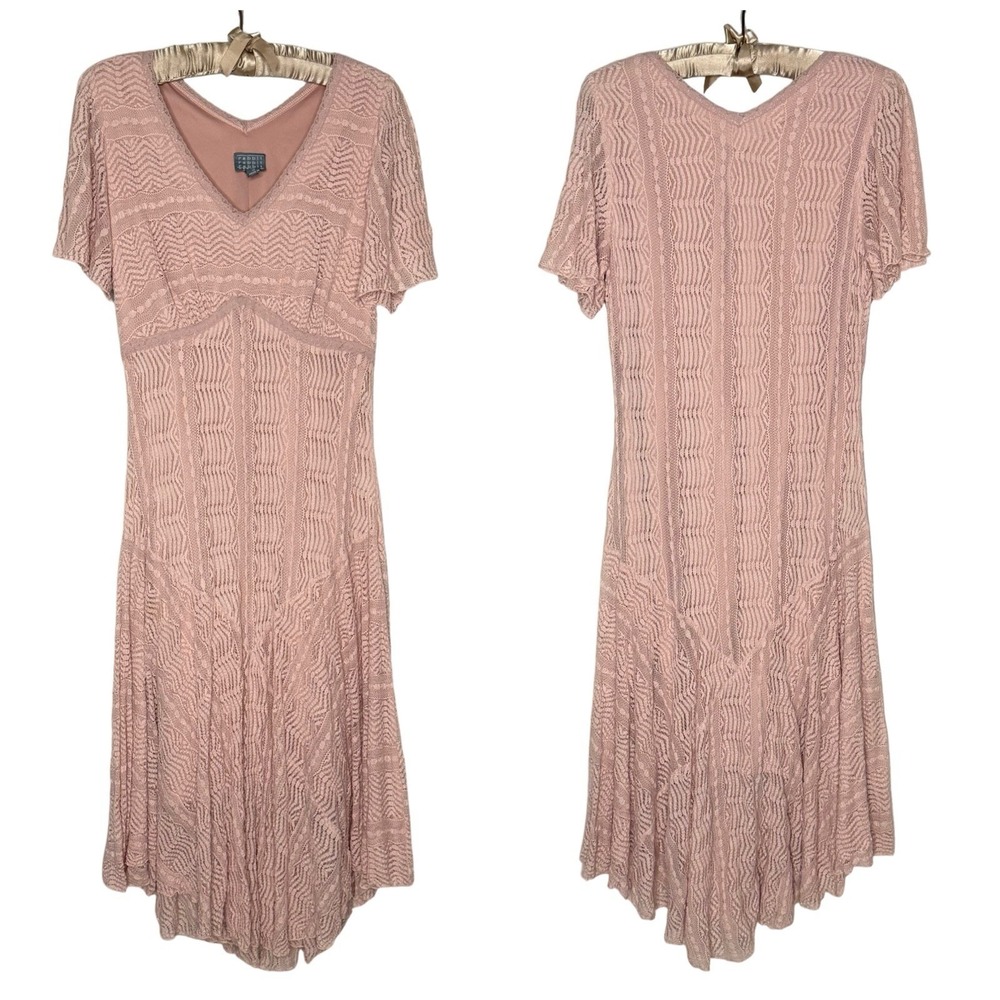 VTG Rabbit Rabbit Rabbit 14 Gauze Lace Drop Waist Babydoll Dress Fairy Cottage